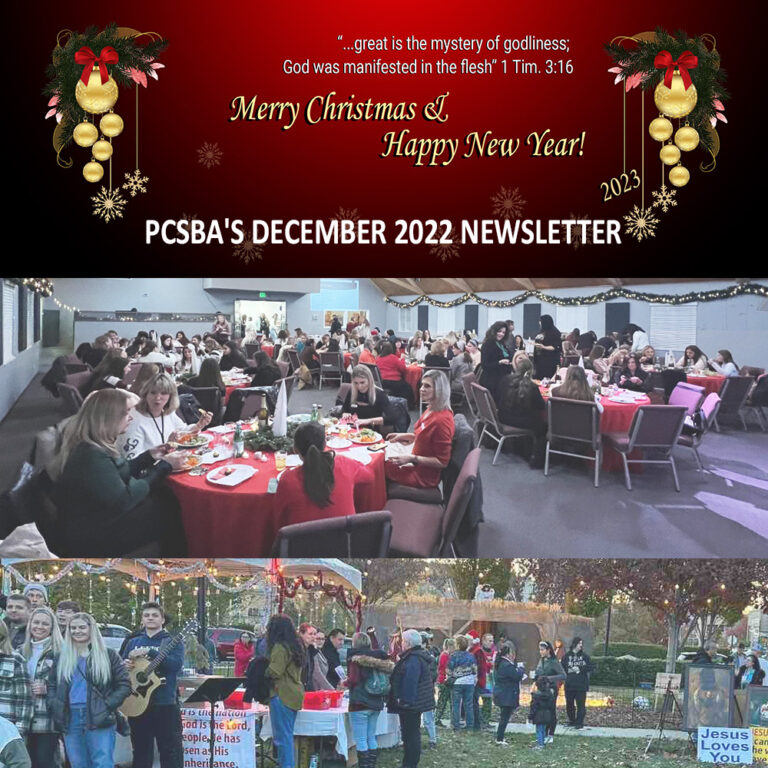 PCSBA’s December Newsletter 2022